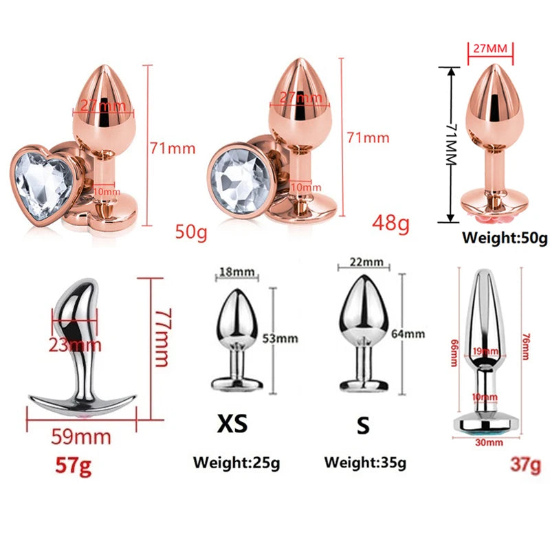 Small Size Metal Anal Plug